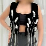 جلیقه گندم آویزدار