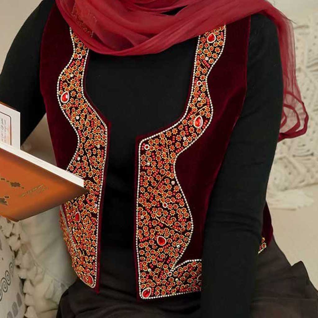 جلیقه-حاشیه-پرکار-زرشکی