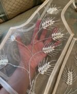 جلیقه گندم مرواریدی توری - Image 2